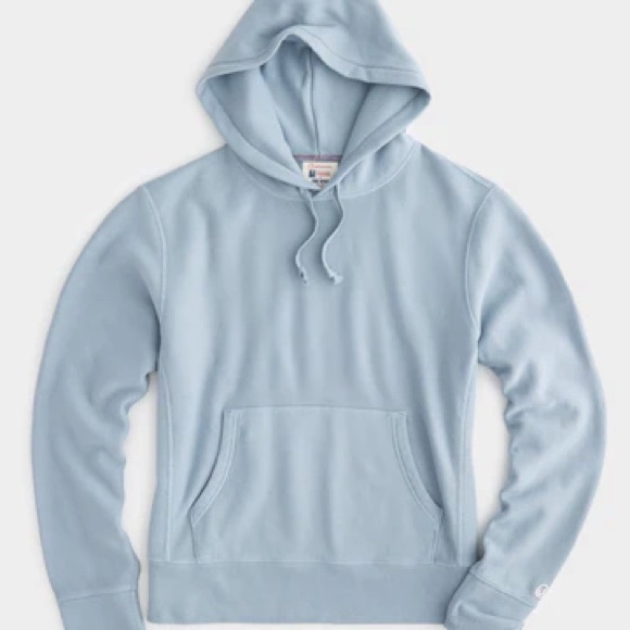 Men's Todd Snyder x Champion Light Blue midweight Hoodie - Picture 1 of 2